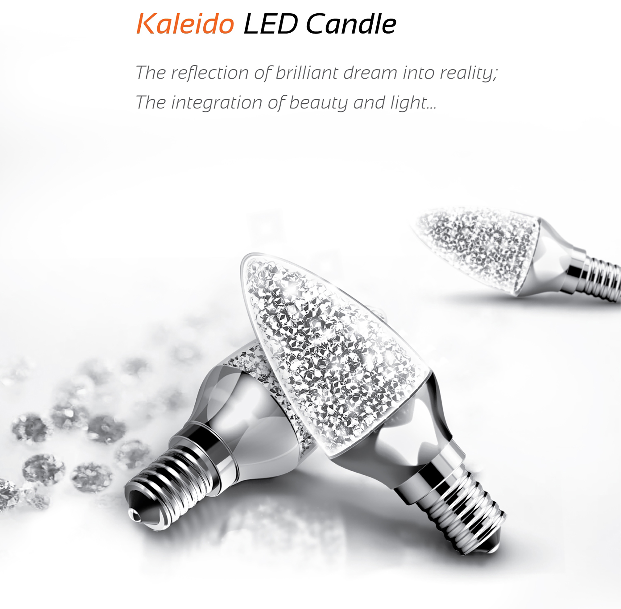 Kaleido Crystal LED Luxram Candle